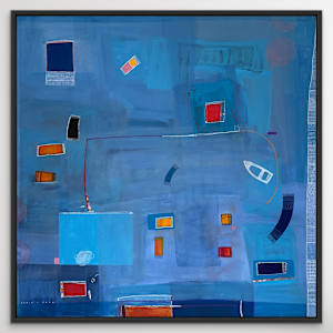 When the Tide Sneaks In by Robin Kerr  Image: Framed black