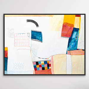 Red Hats and Sunshine by Robin Kerr  Image: Framed black