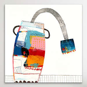 Funky Wonky Vase 2 by Robin Kerr 