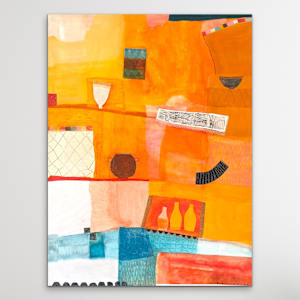Books and Things by Robin Kerr  Image: Hanging unframed
