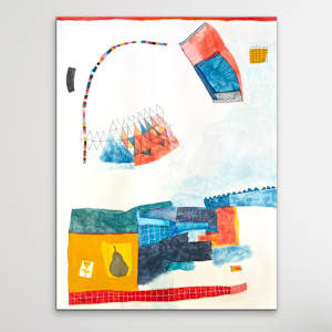 Shall I Tie Your Shoelaces? by Robin Kerr  Image: Hanging unframed