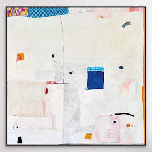 Wind Chimes and Coffee by Robin Kerr  Image: Framed black