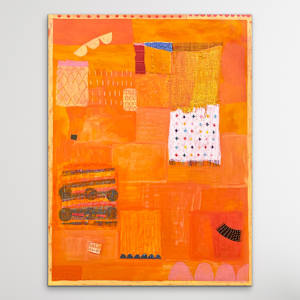 Dancing With the Elephants by Robin Kerr  Image: Hanging unframed