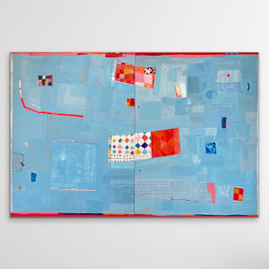 Would You Hold the Ladder Please by Robin Kerr  Image: Hanging unframed