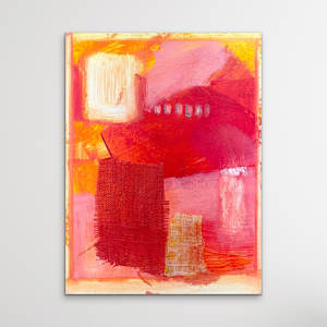 All Roses and Sunshine by Robin Kerr  Image: Hanging unframed