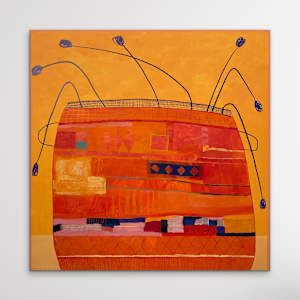 We’ve Time for Another Coffee by Robin Kerr  Image: Hanging unframed