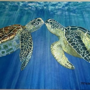 Turtle Kiss by Teresa Espaniola
