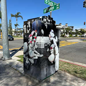 Art Outside the Box Take 2: 6th and Orange Avenue by Mason Dean, Jocain Howard