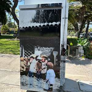 Art Outside the Box Take 2: 6th and Orange Avenue by Mason Dean, Jocain Howard  Image: The East Plaza’s Old Adobe featured two-foot-thick walls, a beam ceiling, and a corner fireplace. Date unknown.  Coronado Historical Association Collection.  Rights reserved.