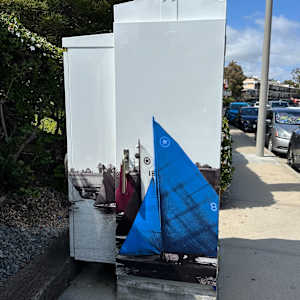 Art Outside the Box Take 2: Pomona and Silver Strand by Jasmine Lo, Rebekka Siqueiros  Image: The Hotel del Coronado Boat House perched on the edge of Glorietta Bay. Date unknown. Coronado Historical Association Collection. Rights reserved. 