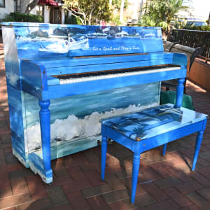 Sit a Spell & Play a Tune - Coronado Public Library Plaza by Karrie Jackson