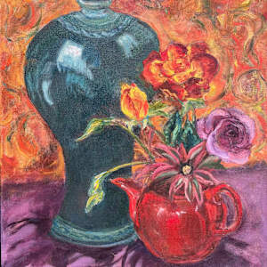 Still Life with Teapot by Joan Nies