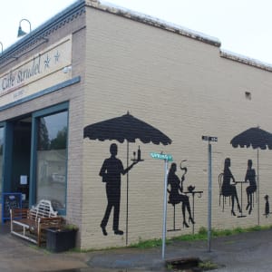 Cafe Strudel Mural by Sergio Braga Pam Collins 