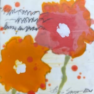 Mostly Orange Flowers by Lisa Sweo Eul
