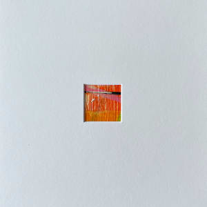 2x2 red, pink matted #5 by Lisa Sweo Eul