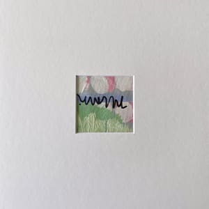 Blue, Green, Purple Matted #3 by Lisa Sweo Eul