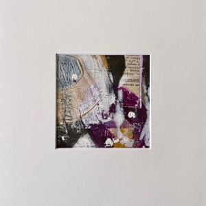 Umber, Ochre, Purple matted #6 by Lisa Sweo Eul