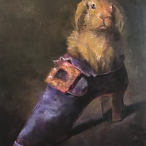 Rabbit in a King Louis XIV Shoe by Susan F. Schafer  Image: Progression.