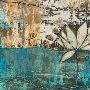 Rising Lotus “Growth”, diptych by Tara Novak 