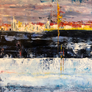 Abstract landscape 2 - Eagle’s Nest by Tara Austin Novak