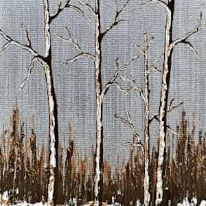 Aspens in the Snow 51, Silver Sky by Tara Austin Novak