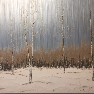 Aspens in the Snow #12 by Tara Novak 