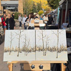 Aspens - Silver Skies 49a by Tara Austin Novak 