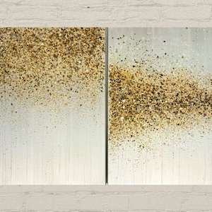 A Girl's Best Friend... Gold, Diamonds, & Pearls (diptych) by Tara Austin Novak, Image 5.