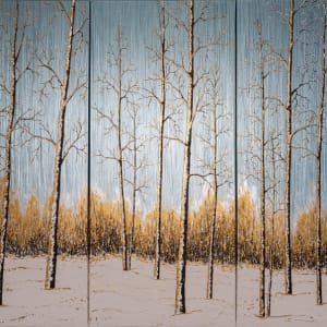 Aspens in the Snow by Tara Novak 