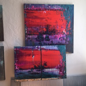 Equanimity, diptych #4 by Tara Austin Novak 