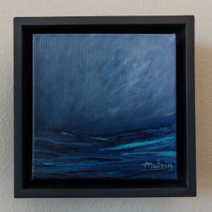 Dorian Journey by Melisa Malvin  Image: In wood floater frame that comes with painting.