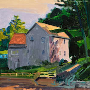 House on the Point, Temple Heights, Maine by John Schmidtberger, Image 1.