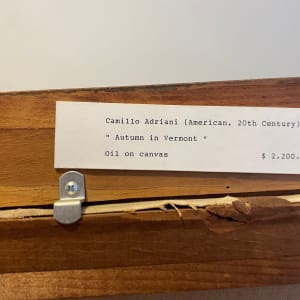 Autumn in Vermont (Edge of the Field in Autumn) by Camillo Adriani 