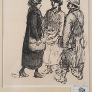 Two Women and a Man by Theophile Alexandre Steinlen