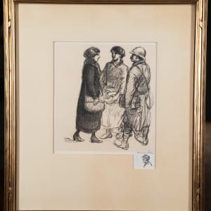Two Women and a Man by Theophile Alexandre Steinlen 