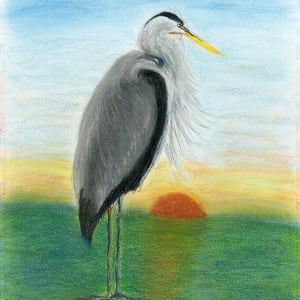 Sunset Crane by Joe Addabbo