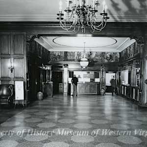 Hotel Roanoke: The Lobby Mural by Hugo Ohlms  Image: Historic Photograph