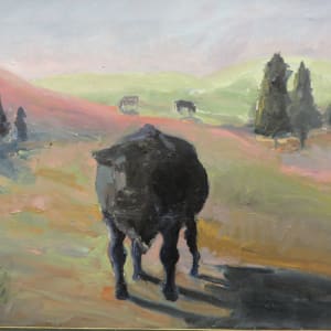 Black Angus Bull-Farm in Eagle Rock, VA by Mary Jane Burtch