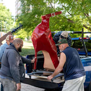 Stiletto by Jonathan Chandler  Image: Stiletto by Jonathan Chandler (installing).