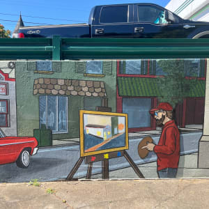 611 Train Mural by Andrew Williams 