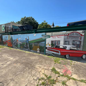 611 Train Mural by Andrew Williams 