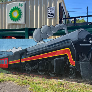 611 Train Mural by Andrew Williams