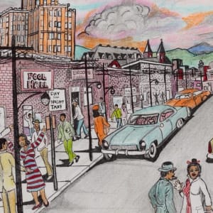 David Ramey Gainsboro Garage Lot Mural from the collection of Art