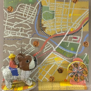 Self-Portrait with Map by Ann Glover