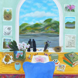 Artist's Hudson Studio in Spring by Maud Guilfoyle, Image 1.