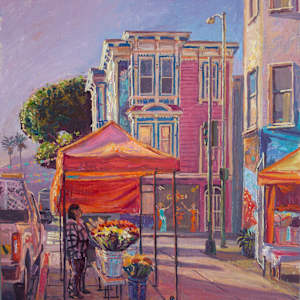 Flower Vendor at 24th & Capp by Anthony Holdsworth