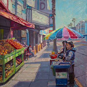 Pupusas on Mission Street by Anthony Holdsworth