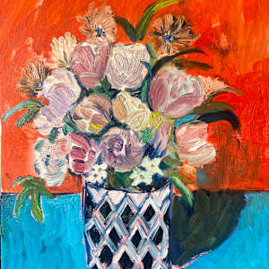 I Remember You in Orange and Blue by Angie Porter