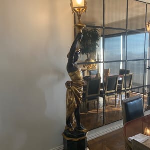 Pair of Venetian Carved Wood Blackamoors in the Italian Baroque Style