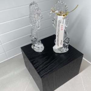 Waterford Crystal Seahorse Paperweight (pr)